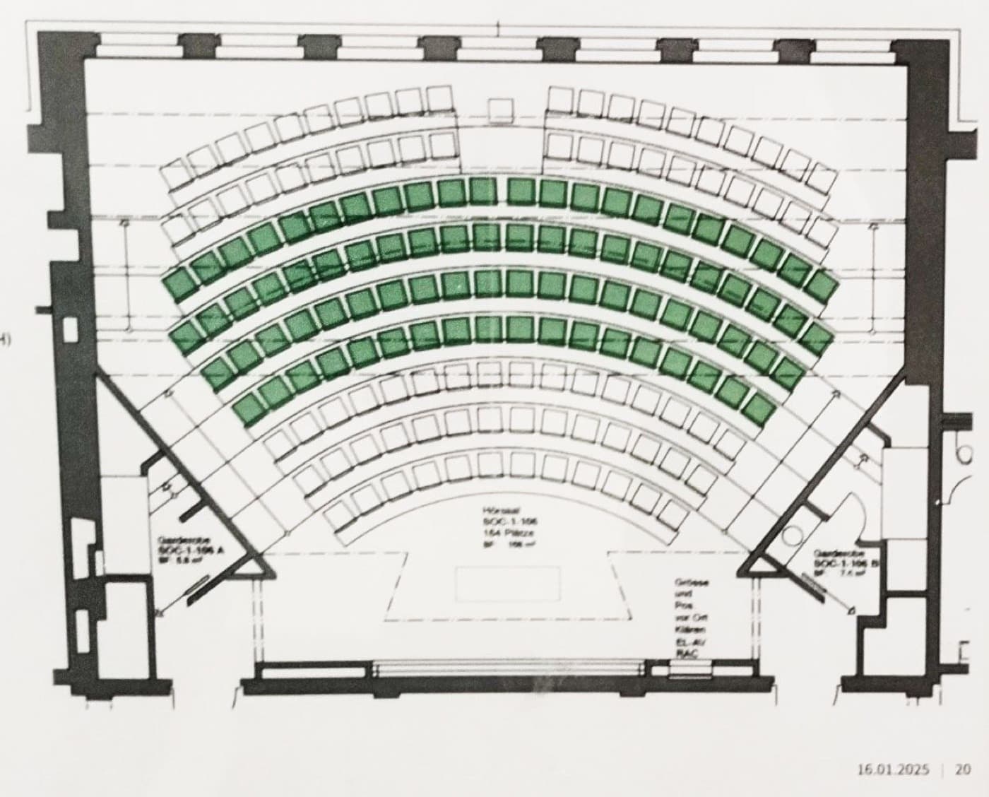 SOC-F-106 Hörsaal room view